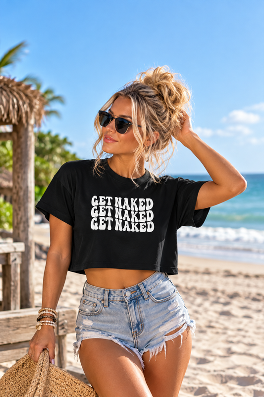 Get Naked Stacked Women's Crop Top