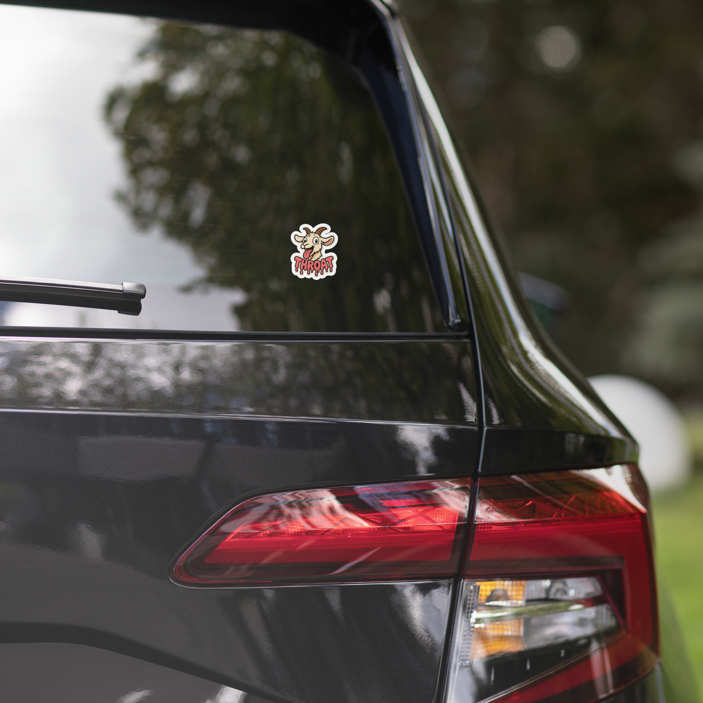 Throat Goat Vinyl Sticker - Matte Finish - 2.5" Custom Cutout