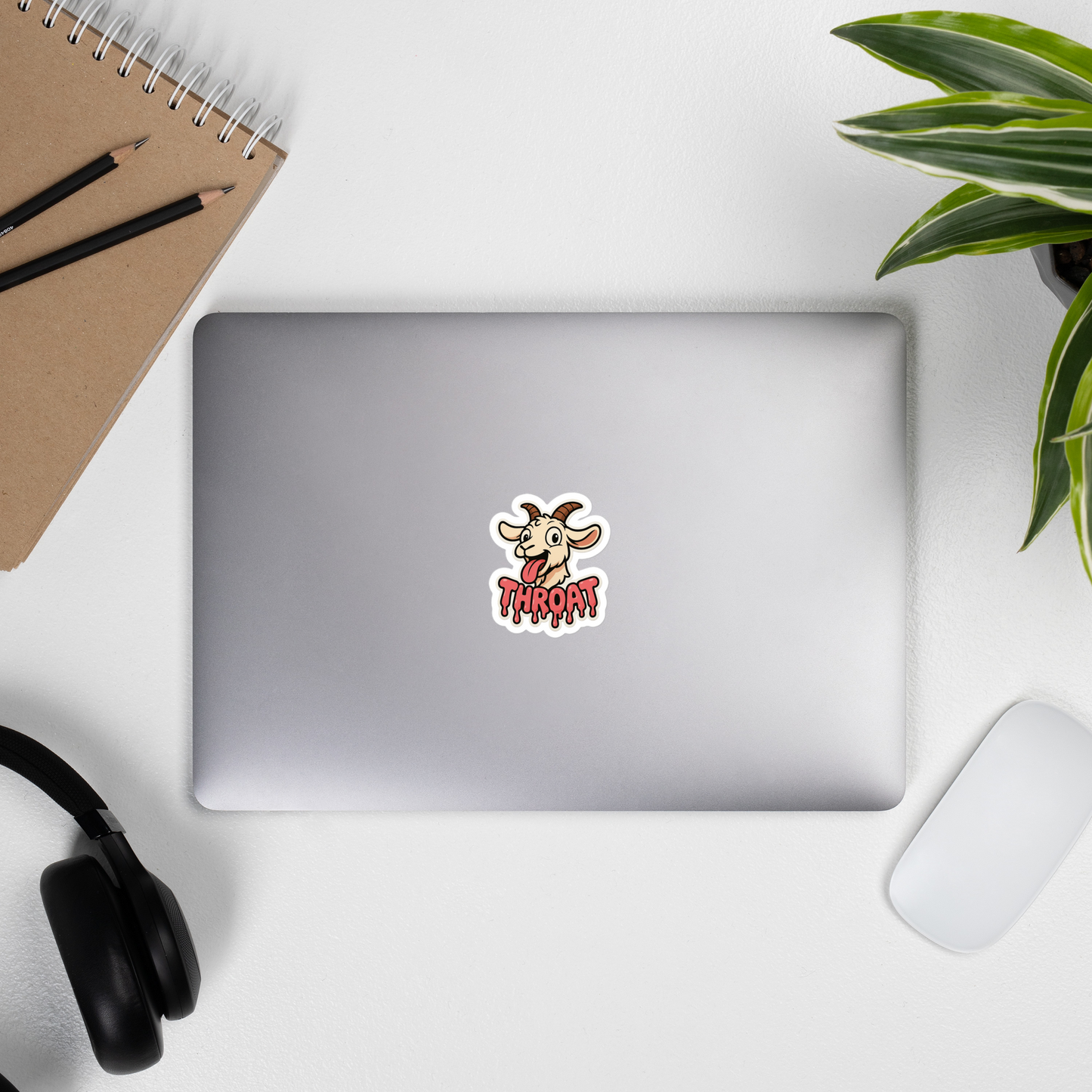 Throat Goat Vinyl Sticker - Matte Finish - 2.5" Custom Cutout