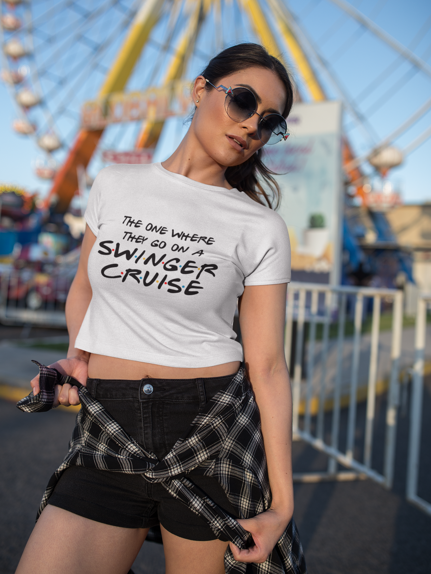 Friends Inspired Swinger Cruise Vacation Crop Top