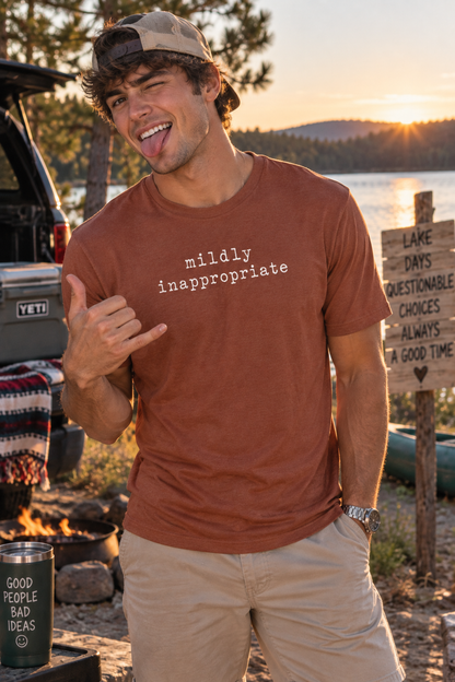Mildly Inappropriate Unisex Graphic T-Shirt | White Print