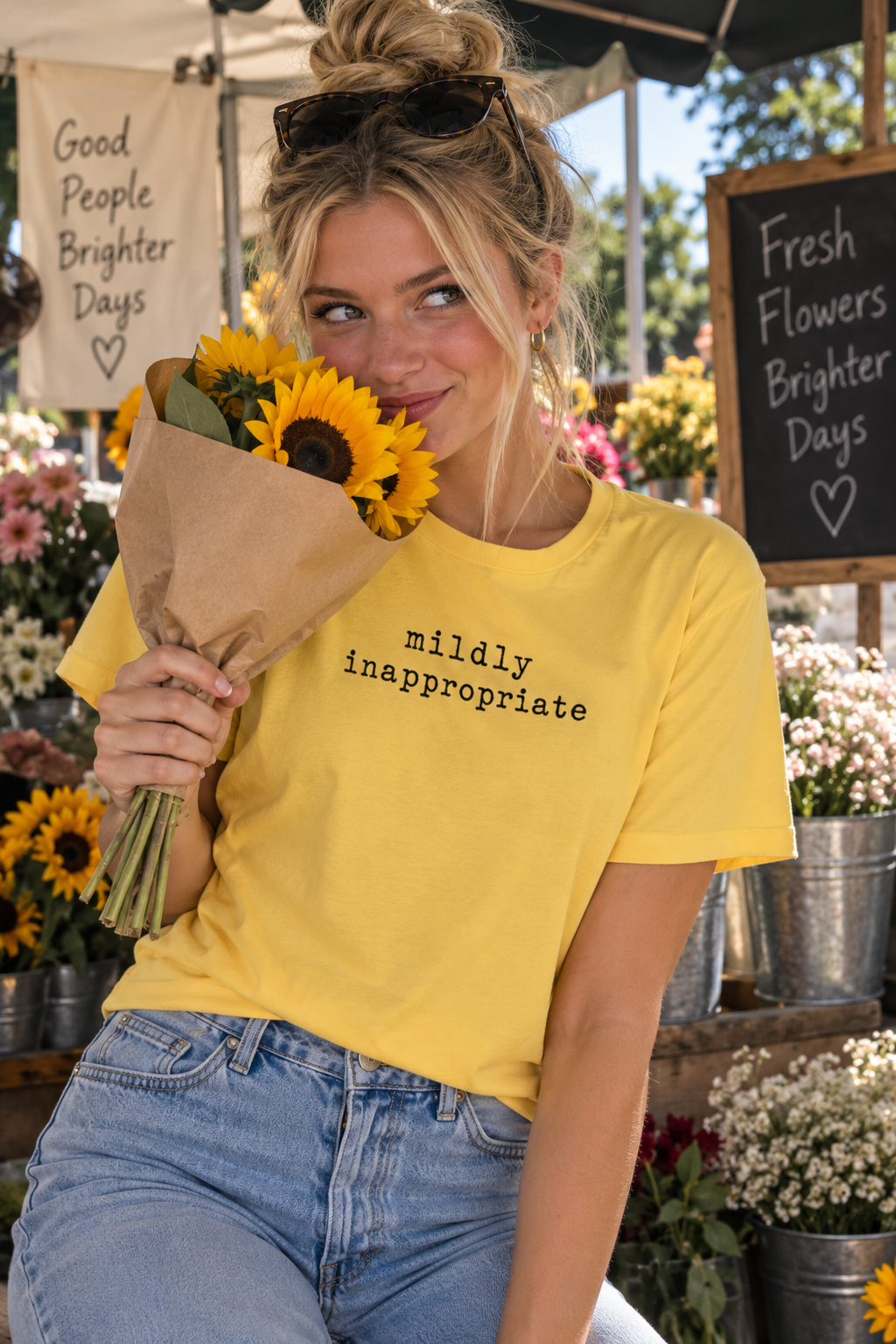Mildly Inappropriate Unisex Graphic T-Shirt | Black Print