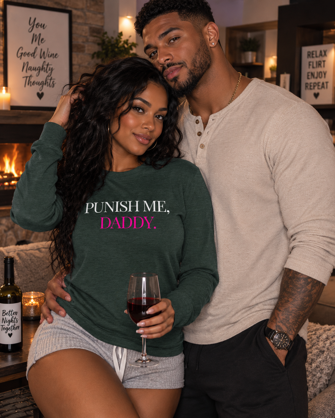 Punish Me, Daddy Women's Long Sleeve Shirt