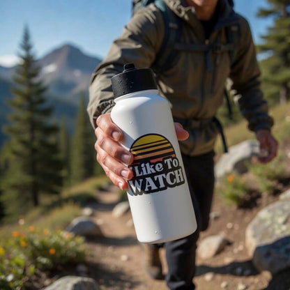 I Like To Watch Insulated Water Bottle – 32oz with Straw Lid