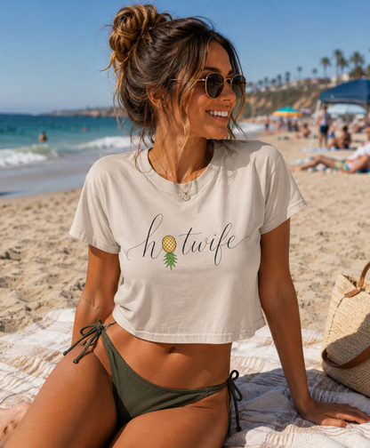 Hotwife Pineapple Women's Crop Top