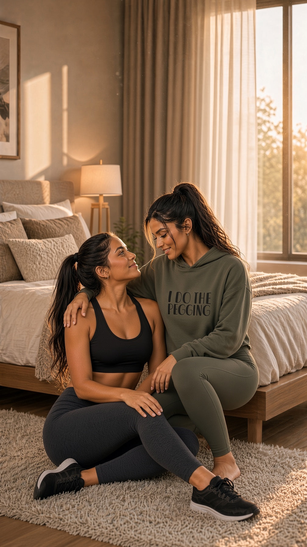 I Do the Pegging Women's Cropped Hoodie