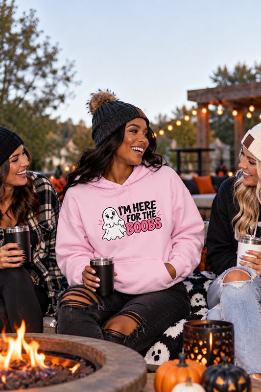 I'm Here for the Boobs Women's Heavy Blend Hoodie