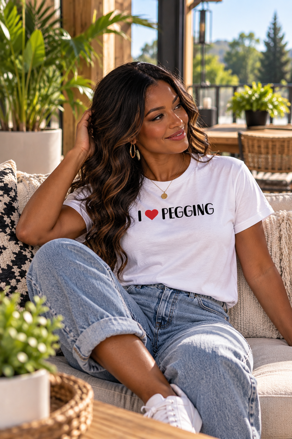 I Love Pegging Women's Graphic T-Shirt