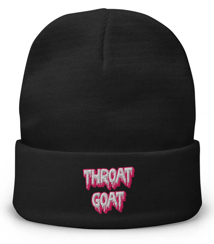 Throat Goat Embroidered Beanie Hat
