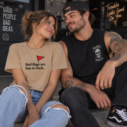 Red Flags Are Fun to Fuck Unisex Graphic T-Shirt
