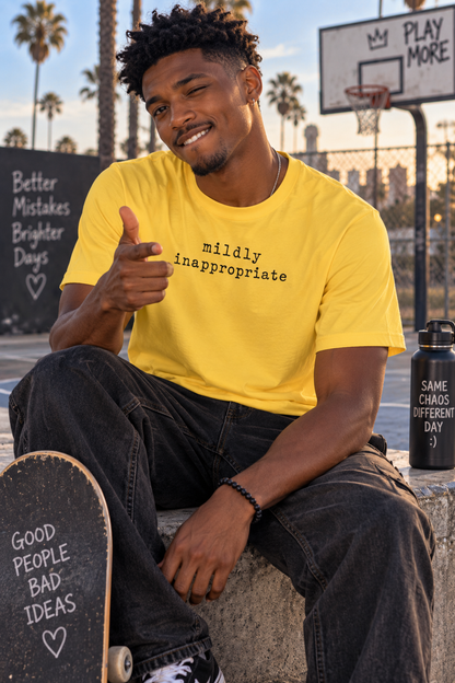 Mildly Inappropriate Unisex Graphic T-Shirt | Black Print