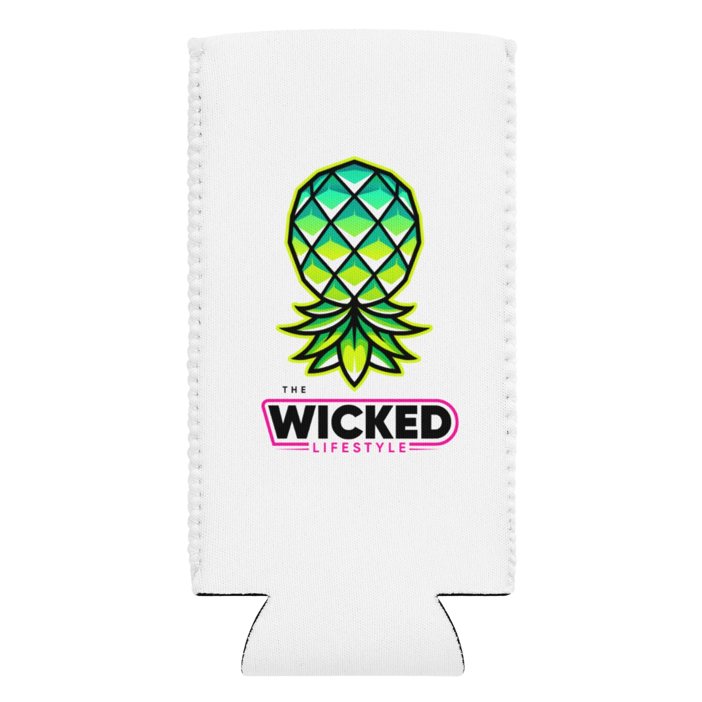 Wicked Koozie – “Say Less. Be Seen.” (Regular or Slim Can)