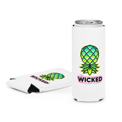 Wicked Koozie – “Say Less. Be Seen.” (Regular or Slim Can)