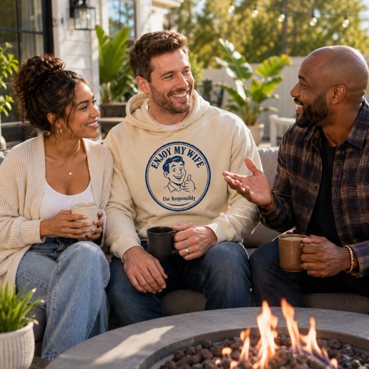 Enjoy My Wife Men's Heavy Blend Hoodie