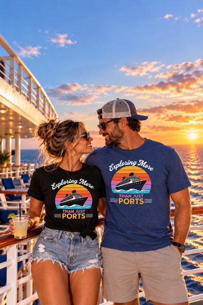 Exploring More Than Just Ports Unisex Graphic T-Shirt