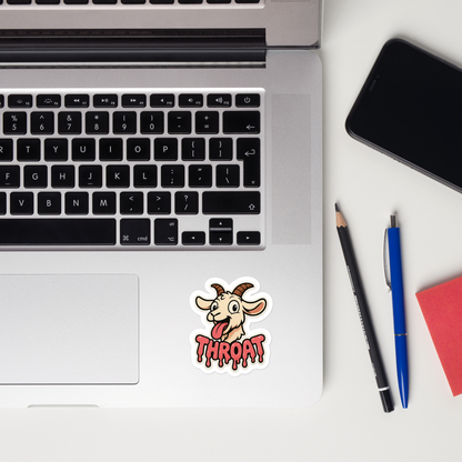Throat Goat Vinyl Sticker - Matte Finish - 2.5" Custom Cutout