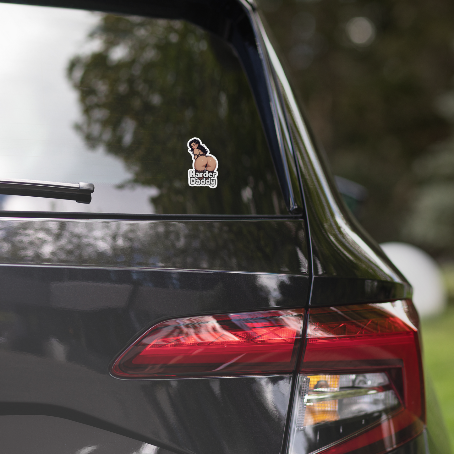 Harder Daddy Kiss-Cut Vinyl Sticker