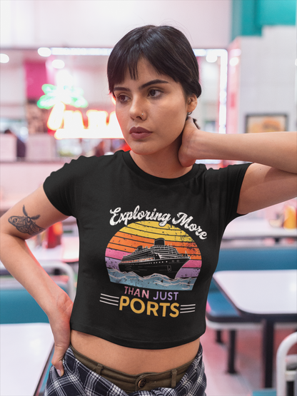 Exploring More Than Just Ports Cruise Travel Crop Top