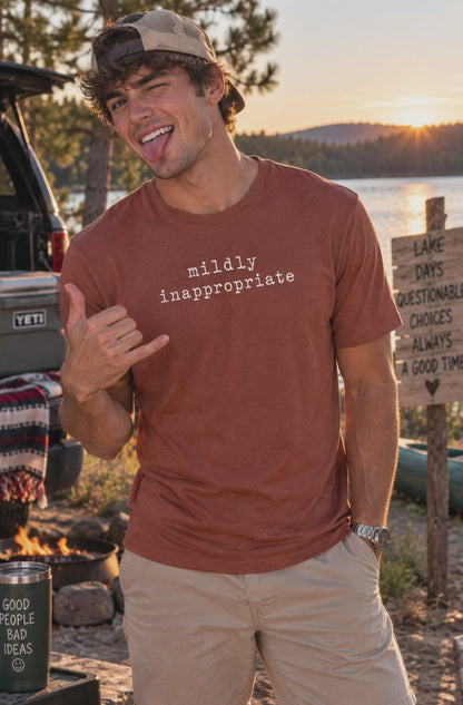 Mildly Inappropriate Unisex Graphic T-Shirt | White Print
