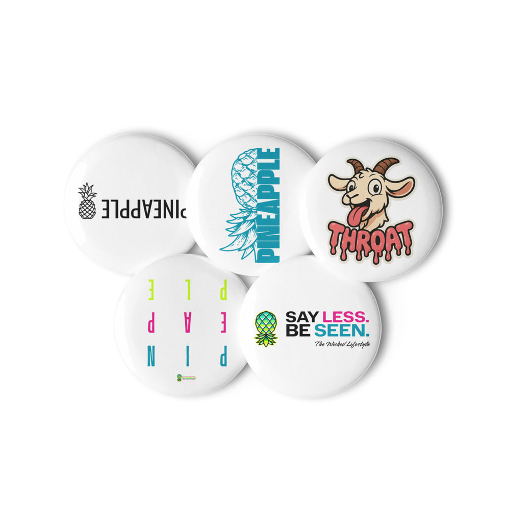Swinger Button Pack V.2 (5-Pack) | Pineapple & Say Less. Be Seen. Pins ...