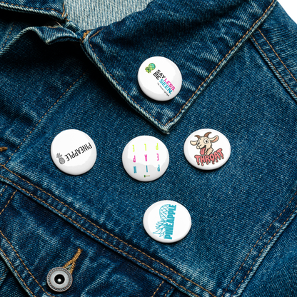 Swinger Button Pack V.2 (5-Pack) | Pineapple & Say Less. Be Seen. Pins
