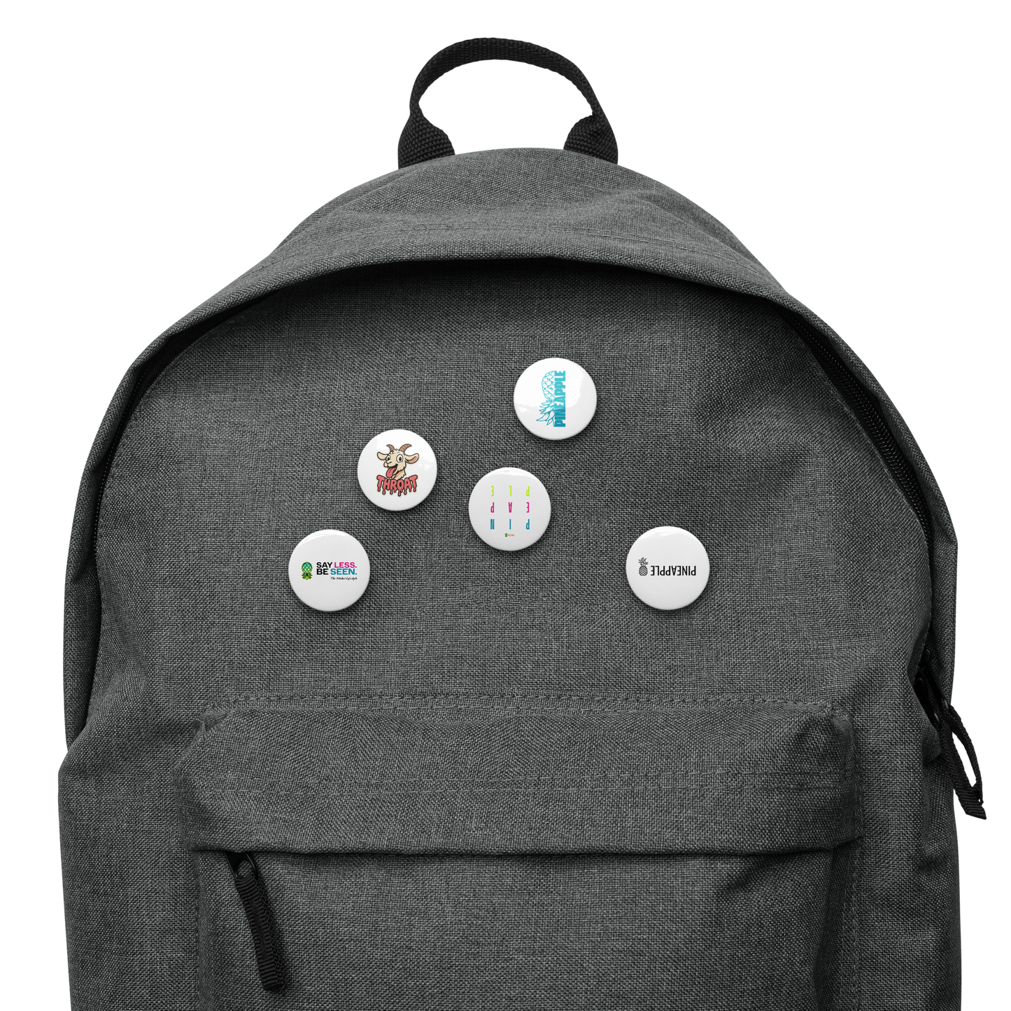 Swinger Button Pack V.2 (5-Pack) | Pineapple & Say Less. Be Seen. Pins