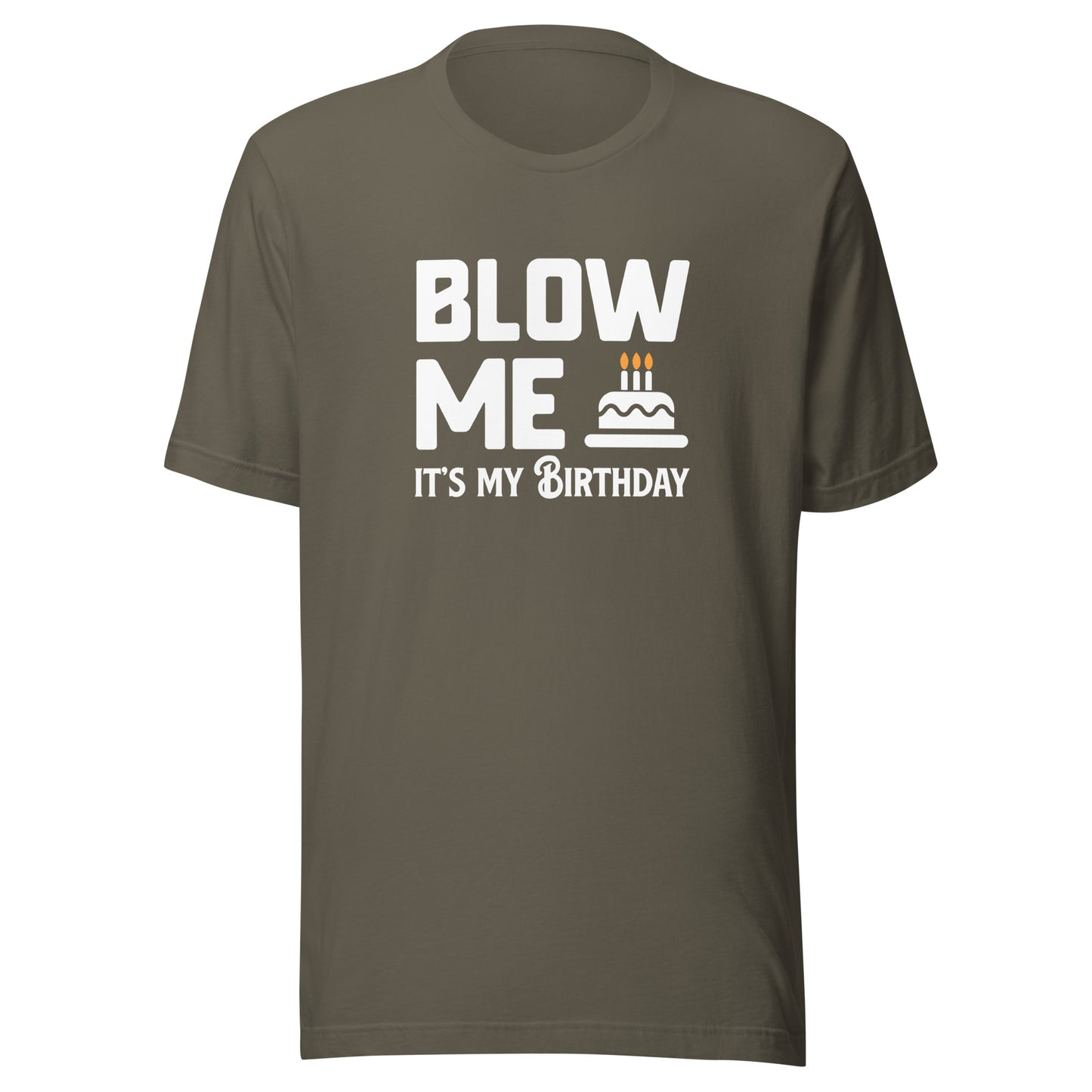 Blow Me It's My Birthday Men's Graphic T-Shirt