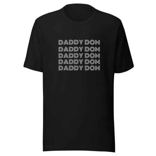 Daddy Dom Stacked Men's Graphic T-Shirt | White Print