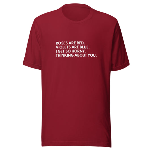Roses Are Red Valentine Poem Graphic Tee