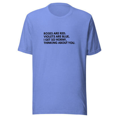 Roses Are Red Valentine Poem Graphic Tee
