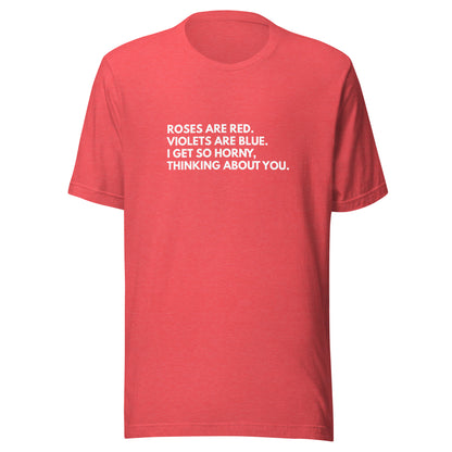 Roses Are Red Valentine Poem Graphic Tee