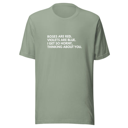 Roses Are Red Valentine Poem Graphic Tee