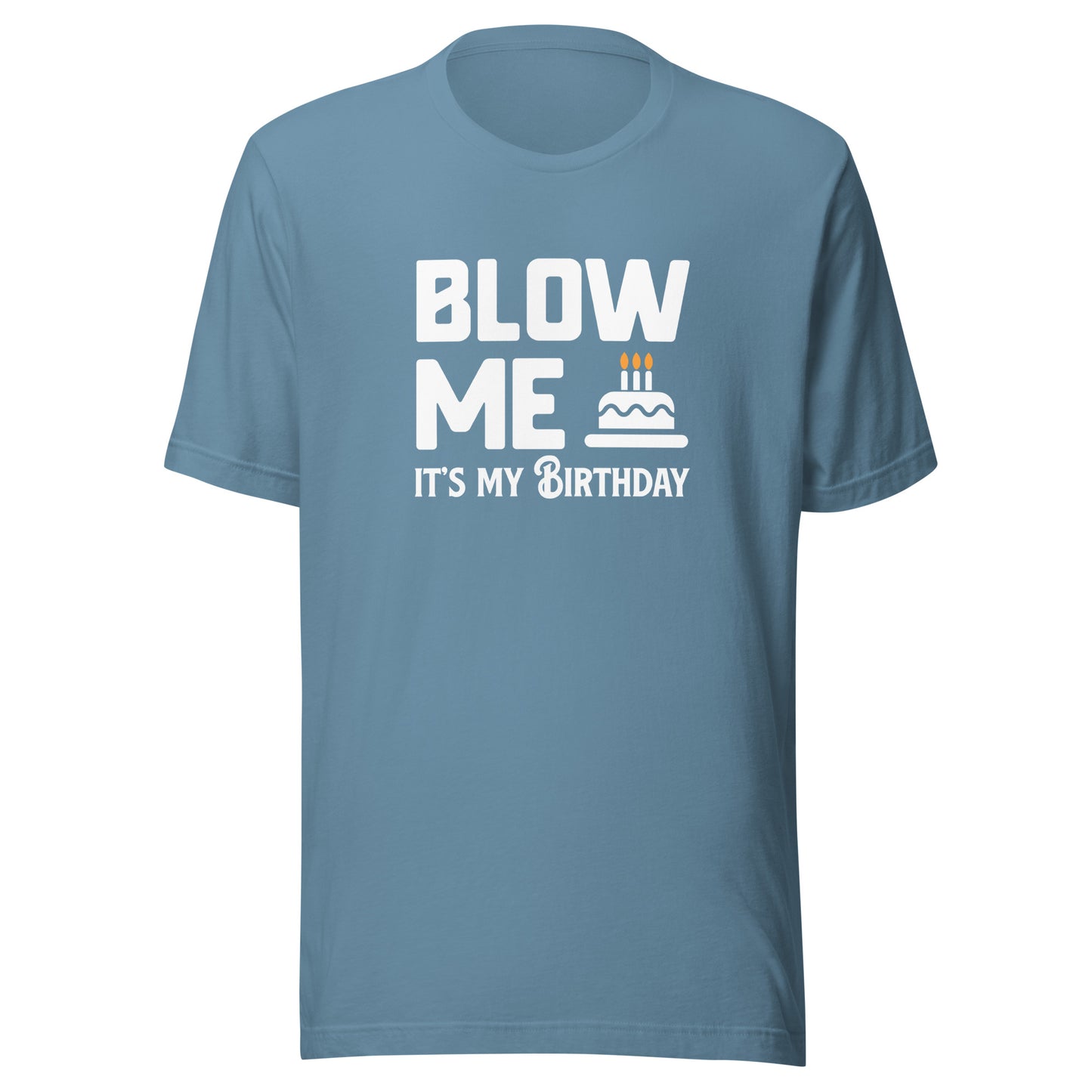 Blow Me It's My Birthday Men's Graphic T-Shirt