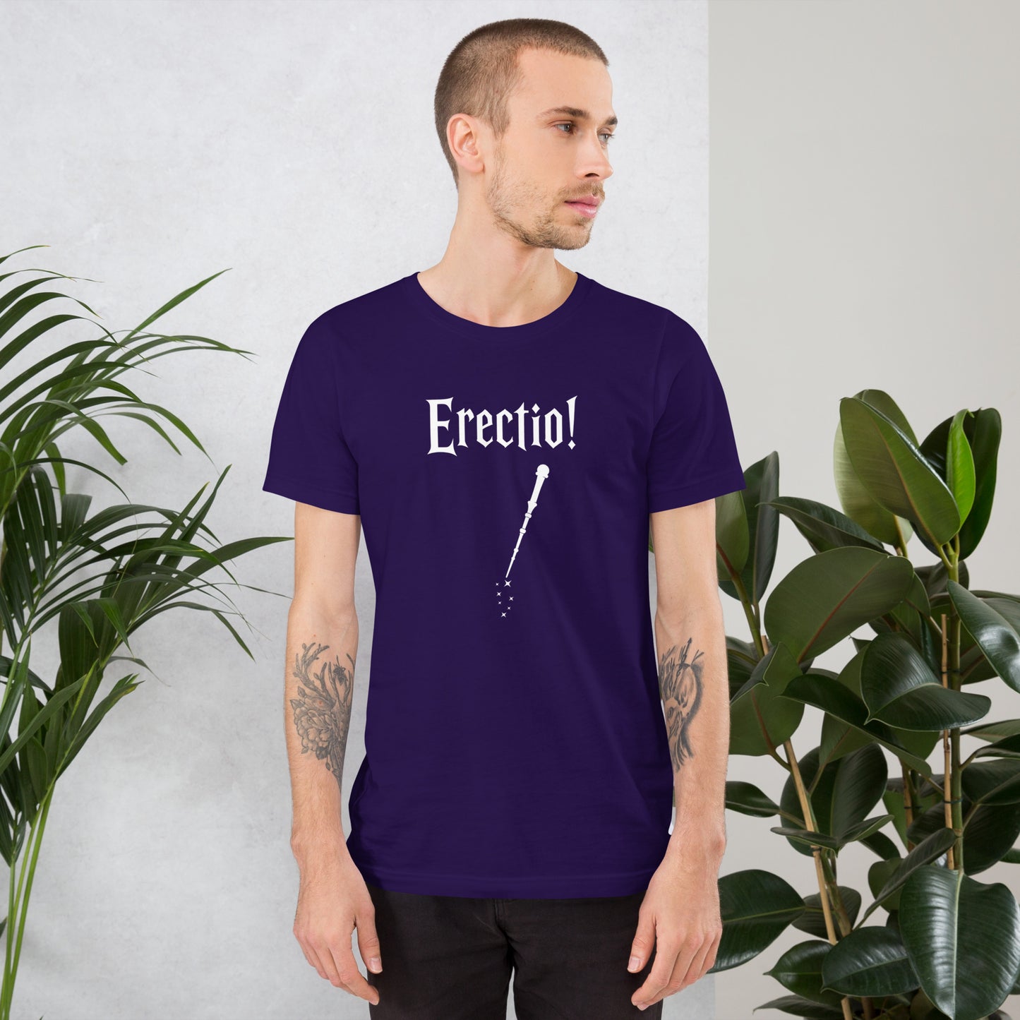 Erectio! Graphic T-Shirt | White Print